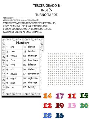 Ingles Cuadernillo 3º A Grado 2020