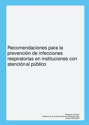Recomendaciones de Salud