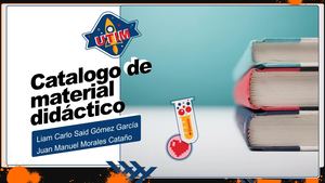 Catalogo de material didáctico