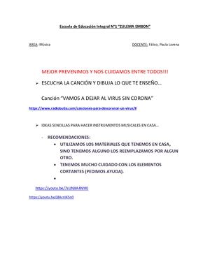 Actividades de Musica