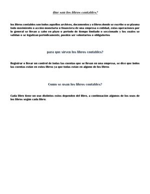 Que Son Los Libros Contables