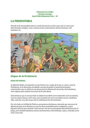 Prehistoria y Hominización