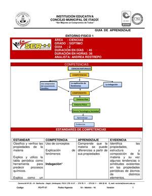 GUIA 2 MATEMATICAS - TEMA 2 ENTORNO FISICO 1