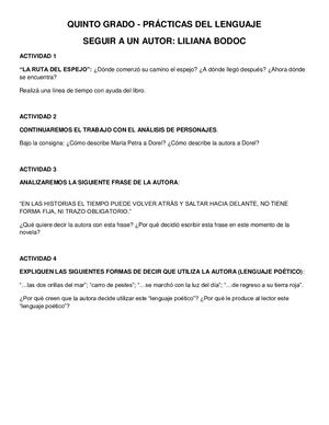 Receso Actividades 5to A