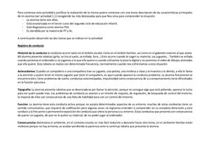 Registro De Conducta