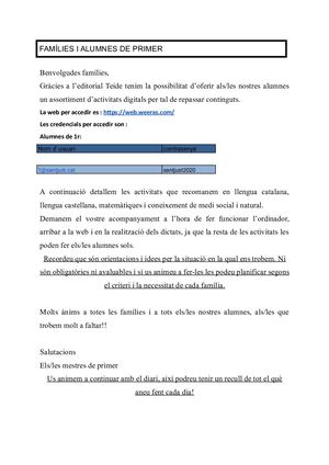 ACTIVITATS CICLE INICIAL