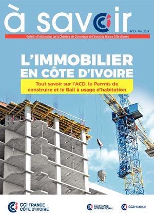 A Savoir n°23 sur l'immobilier en Côte d'Ivoire