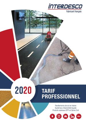 CATALOGUE TARIFS 2020