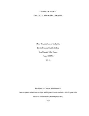 Entregable Final Organizacion De Documentos