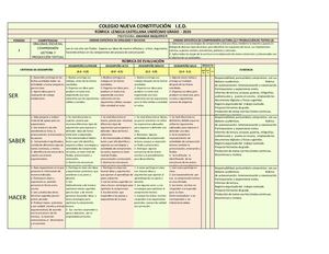 11° RÚBRICA LENGUA CASTELLANA 2020