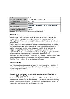 Hist Reg Platense 1830