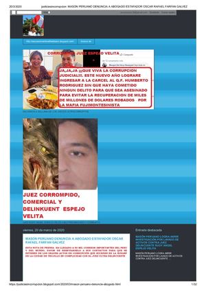 Mason Peruano denuncia a Abogado estafador Oscar Rafael Farfan Galvez