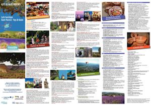 Carte touristique Haute-Provence Pays de Banon- 2020