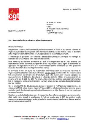 N Mitjavile Dir Cnieg - Interpellation Sur Augmentation Avantages Nature Pensions