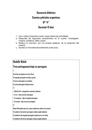 6º A Pdl Secuencia Didactica