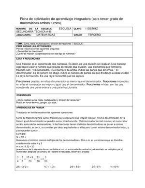 Ficha De Actividades MATEMATICAS 3°.pdf