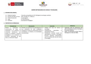 Diseño Metodológico Ciencia Y Tecnologia