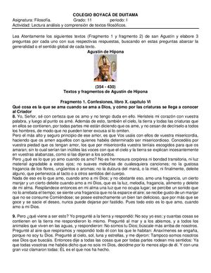 Textos Y Frag San Agustín