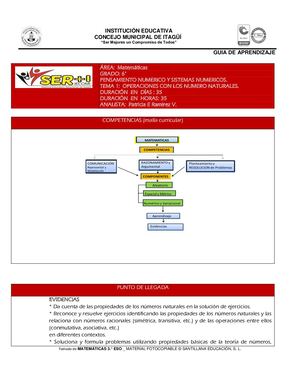 MATEMATICAS 6° - GUIA 1 NATURALES 6°_2020