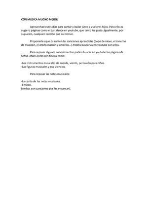 Trabajos Música 1º