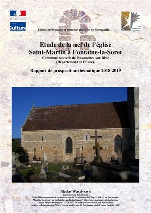 Etude de la nef de l’église Saint-Martin à Fontaine-la-Soret Commune nouvelle de Nassandres-sur-Risle (Département de l’Eure).