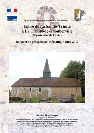Eglise de La Sainte-Trinité à La Trinité-de-Thouberville (Département de l’Eure).