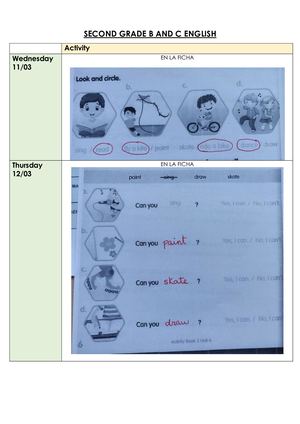 Correcciones Inglés 2º B Y C Día 20