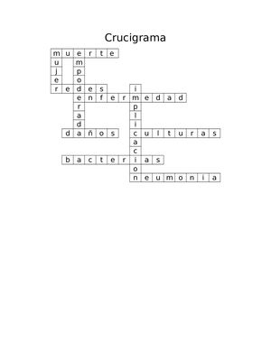 Crucigrama