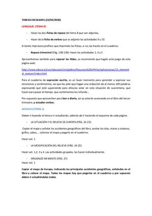 Tareas Escolares 23 03