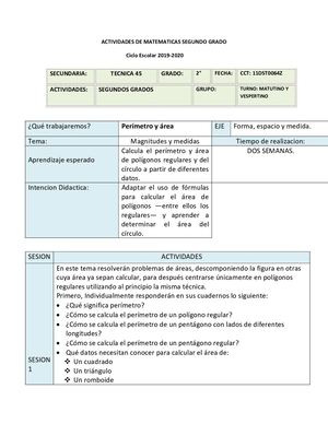 Ficha De Matemáticas 2° (1)