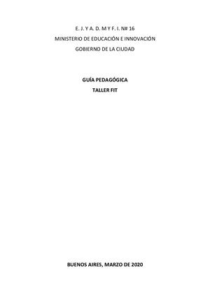 Guía Pedagógica F.I.T. Prof. Geraldine Rodriguez