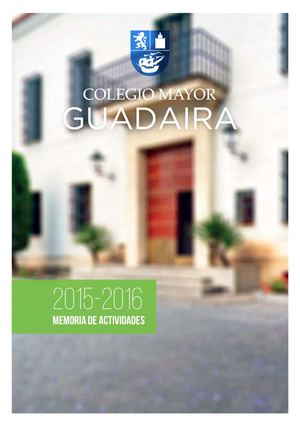 Memoria 2015 - 2016 C.M. Guadaira