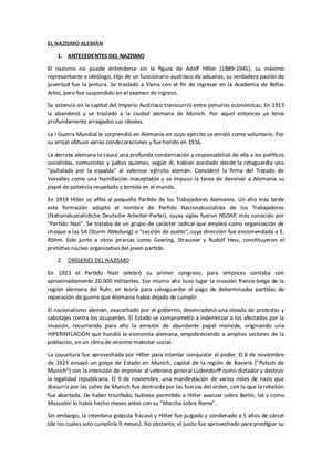 El Nazismo Alemán