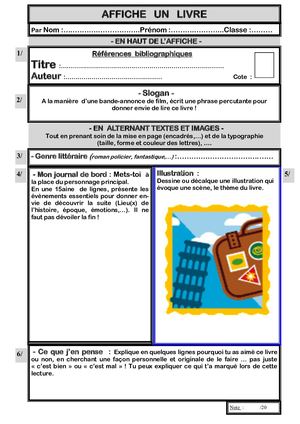 Affiche Roman Consignes
