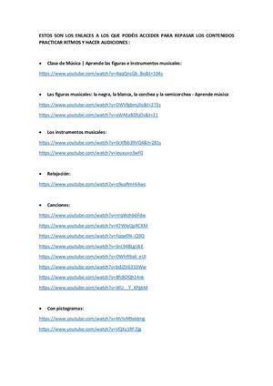 Enlaces Musica 2º A B Y C