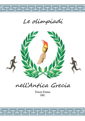 Le Olimpiadi- Tonon Emma