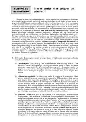 Progrès Des Cultures