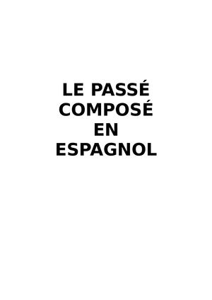 Le Passé Composé