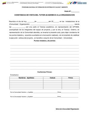 11 Acta De Visitas A La Comunidad