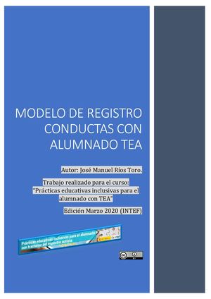 Modelo Registro Conductas