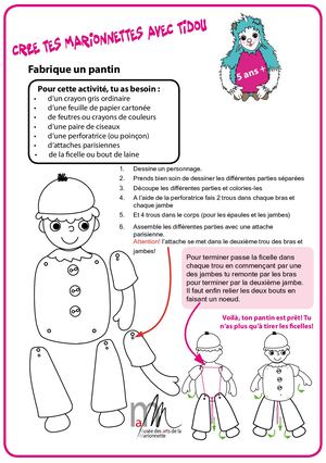 Bricolage : fabrication d'un pantin