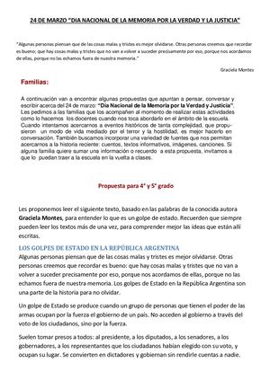 24 De Marzo 4 Y 5 Grado