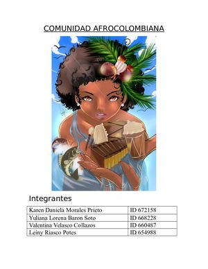 Poblacion Afrocolombiana