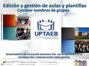 Cambiar Nombre de Grupos en los EVA, Moodle 3.8.1