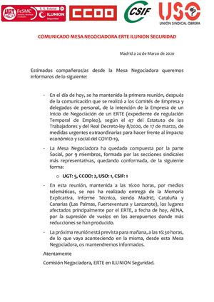 Comunicado Conjunto Mesa Negociadora 24 03