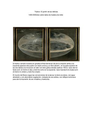 Tríptico Jardin De Las Delicias