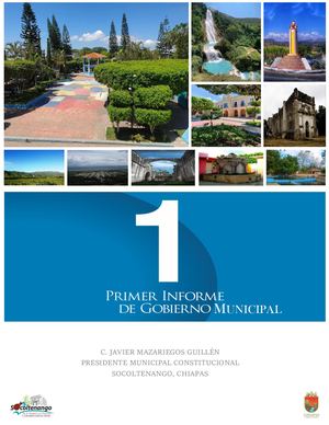 Primer Informe De Gobierno Municipal Socoltenango Mod