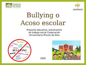 Cartilla sobre bullying