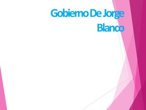 Gobierno De Jorge Blanco Pdf
