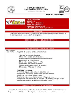 ELECTRICIDAD 11° GUIA N° 1